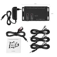 Extensor de controle remoto ir, conjunto de 6 emissores 1 sistema receptor ir infravermelho, acessórios adaptador de tomada da ue