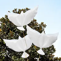 Di vendita caldo colomba bianca palloncini per la cerimonia nuziale decorazioni del partito elio pigeon balloons forma di uccello stagnola palloncino