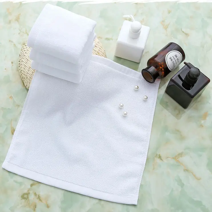 Barato por atacado toalhas de algodão toalha de mão quadrado 30x30