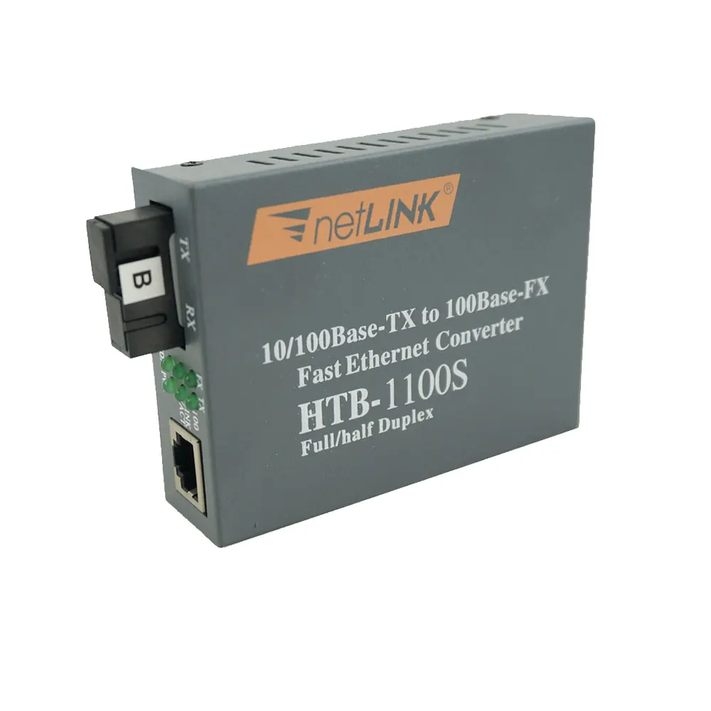 Fiber Optic Ethernet Media Converter netlink 10/100M HTB-1100s