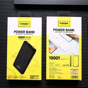 FONENG 2019 Universal slim mini โทรศัพท์มือถือแบตเตอรี่ 10000 mah power bank