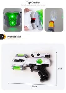 Los niños de sonido de pistola de juguete de plástico de la espada de luz con cosplay cinturón máscara y pistola - Product Image 4