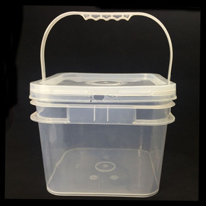<span class=keywords><strong>8L</strong></span> vuông Xô Nhựa để đóng gói thực phẩm với niêm phong Nắp - Product Image 5