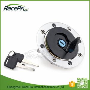 Cubierta de Tanque de Combustible para Motocicleta con Llaves para Kawasaki ZXR750 ZR250 BALIUS Ninja <span class=keywords><strong>ZX7R</strong></span> ZX9R Negro y Cromo Ligero de Aluminio 6061-T6 - Product Image 2