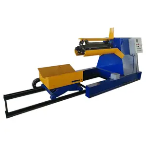 5Ton Hydraulic decoiler / uncoiler ,hydraulic full automatic decoiler with car