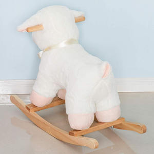 F239 enfants Playtime <span class=keywords><strong>peluche</strong></span> à <span class=keywords><strong>bascule</strong></span> ASTM F963 CPSIA vente en gros ODM mouton agneau <span class=keywords><strong>Animal</strong></span> jouet monter sur une forte Durable Rocker <span class=keywords><strong>Animal</strong></span> Ride - Product Image 6