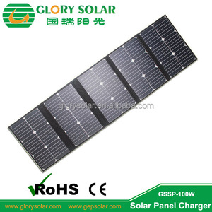 D'importation 100 Watts Pliant Camping Solaire Panneaux Fait Par Haute Efficacité <span class=keywords><strong>Sunpower</strong></span> Cellule Solaire 18 V - Product Image 1