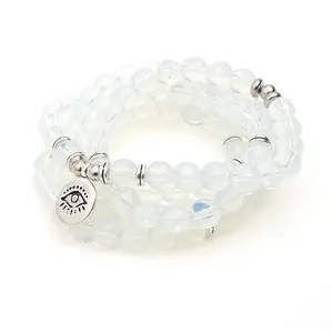 wholesale natural opal stone beads mala jewelry mala prayer 108 bracelet jewelry