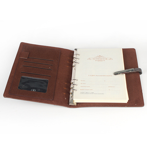 Huahao Brand Custom <strong>Portfolio</strong> Loose-leaf Binder Pu Leather A5 Office Stationery Notebook <strong>Portfolio</strong> <strong>Folder</strong> - Product Image 5