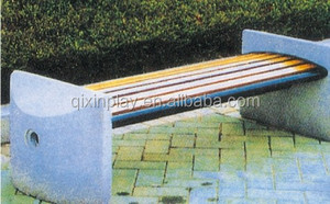 Fiberglass <strong>Garden</strong> Furniture Round <strong>Bench</strong> with Flower Bed / <strong>Composite</strong> <strong>Garden</strong> <strong>Benches</strong> Made in China (QX-144C) - Product Image 4