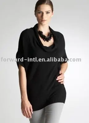New 2014 summer collection Women's merino cashmere short sleeve pullover