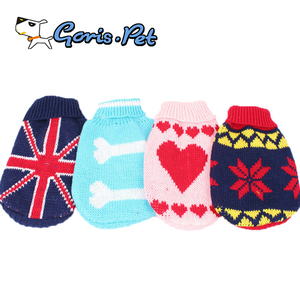 GorisPet Roupas de Inverno para Cães Grandes e Pequenos Solid Pattern Warm Colorido Knit Sweaters Estilo Bonito e Moderno para Animais - Product Image 3