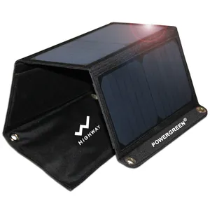 21W Mobile Charger Dual USB Solar Panel Foldable Backpack Outdoor Solar Panel For Cell Phones