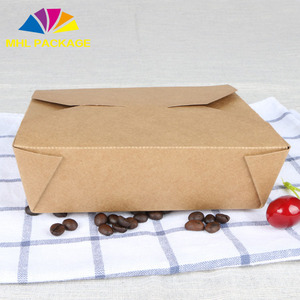 custom disposable fast food takeaway <strong>box</strong> kraft paper <strong>noodle</strong> <strong>box</strong> - Product Image 3