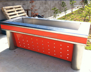 Lintee paslanmaz çelik buz taze balık soğutmalı masa üstü balık deniz ürünleri ekran soğutucu - Product Image 6