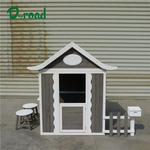 Casita de Juegos de Madera para Niños, Juego de Patio con Pequeña Casa de Jardín - Product Image 4