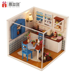 IIECREATE Gold <strong>Supplier</strong> DIY Dollhouse Miniatures 112 Wholesale 3D Wooden Puzzle for Adult - Product Image 1
