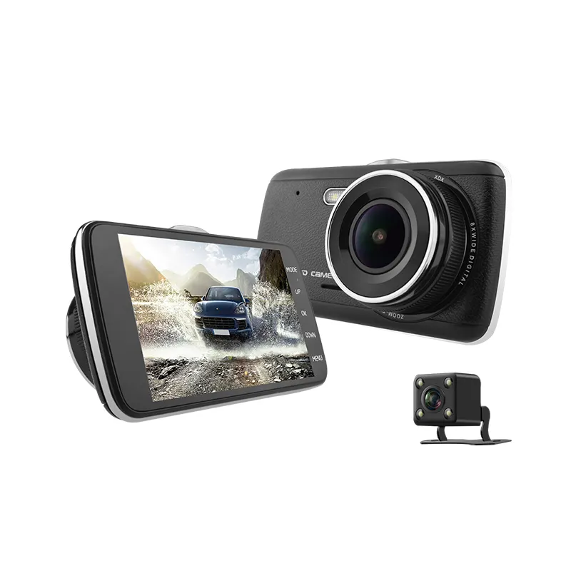 Mstar t900 fo 1080p câmera traseira 720p, dvr para carro com tws fcws