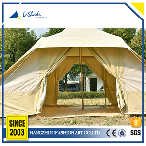 Económico familia camping lona circular única tienda de campana - Product Image 6
