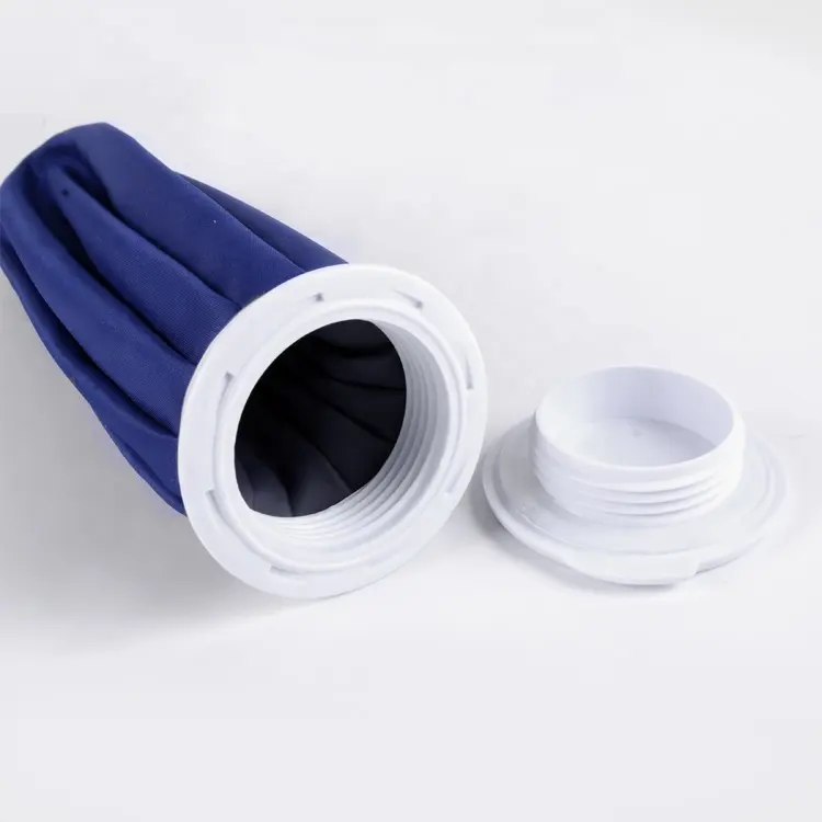 Kantong Es Biru PVC 9 Inci Pabrik Cina Cedera Olahraga Langsung Kantong Es Pembungkus Lutut Tas Pendingin Es untuk Pasokan Medis