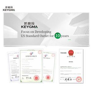 Kép cắm điện tường ổ cắm với 2 <span class=keywords><strong>USB</strong></span> <span class=keywords><strong>Port</strong></span> Outlet Bảng điều chỉnh chuyển đổi 125V đánh giá điện áp 15A Đánh giá hiện tại làm bằng nhựa cho mỹ - Product Image 5