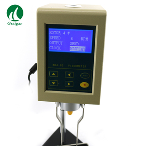 Meteran Viscometer putar Digital NDJ-8S, pengukur viskositas cairan 1 ~ 2000000mPa.<span class=keywords><strong>s</strong></span>