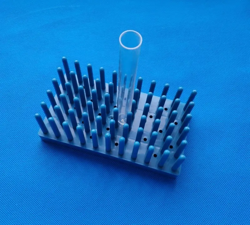 6*11 66 pins plastic Reageerbuis Peg Rack Peg Stijl Reageerbuisrek voor lab