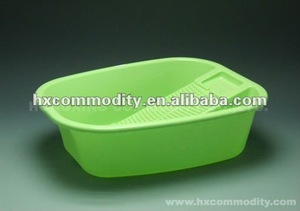 <span class=keywords><strong>Bac</strong></span> à linge en <span class=keywords><strong>plastique</strong></span> avec planche à récurer - Product Image 2
