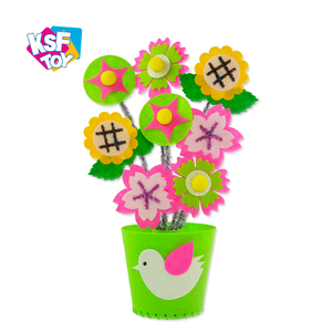 Educational Toys Kids Creative Arts Crafts DIY Sets Handmade Flower Pot 3D <strong>Felt</strong> Craft <strong>Kit</strong> for Kids - Product Image 4