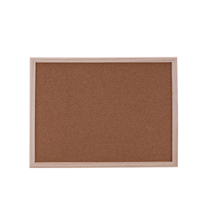Panneau de messages en liège, blanc, avec cadre en bois - Product Image 1