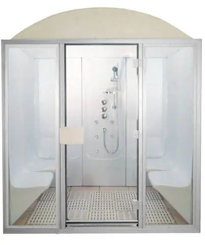 Home sauna acrylic material 2 people steam shower cabin