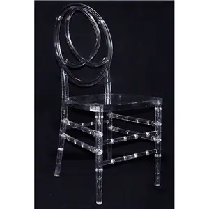 Chaises fantômes de mariage en ambre tendance, chaise transparente - Product Image 1