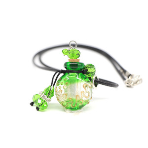 Bottiglia di <span class=keywords><strong>vetro</strong></span> di <span class=keywords><strong>Murano</strong></span> ciondolo essenziale collana diffusore - Product Image 3