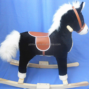 CE calificado boca movimiento Tail sacudiendo <span class=keywords><strong>caballo</strong></span> relinchando felpa Musical mecedora <span class=keywords><strong>caballo</strong></span> <span class=keywords><strong>de</strong></span> juguete - Product Image 1
