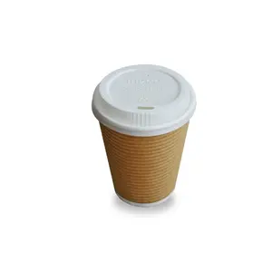 80mm 90mm compostable PLA 모자 커피 컵 뚜껑 종이컵 뚜껑