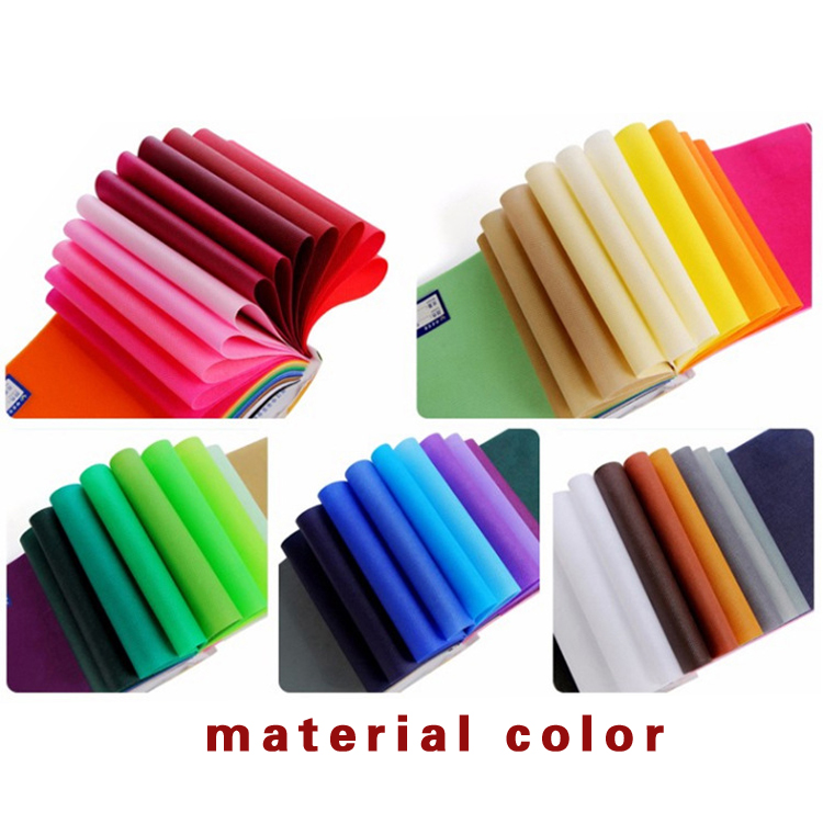 Color del material de tela no tejida
