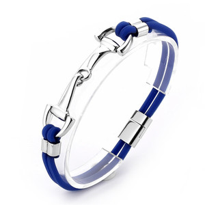 Bracelet crocodût en cuir véritable et Silicone pour cheval, vente en gros, accessoires d'équitation, collection - Product Image 2