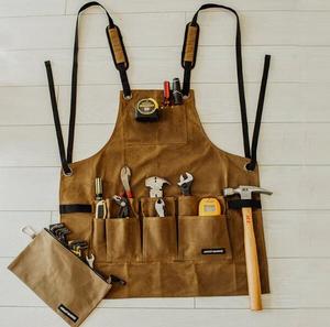 2019 Offre Spéciale épaississement Huile cire toile tablier à outils - Product Image 2