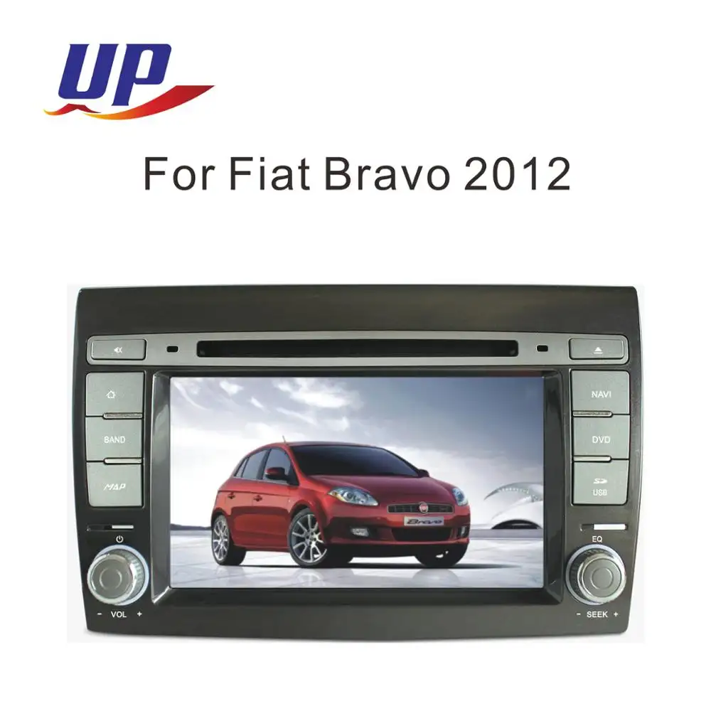 7 "Tetap Double Din DVD untuk FIAT BRAVO 2012