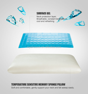 Contorno de espuma de memoria en forma de almohada de bambú y de malla de tela de almohada - Product Image 5