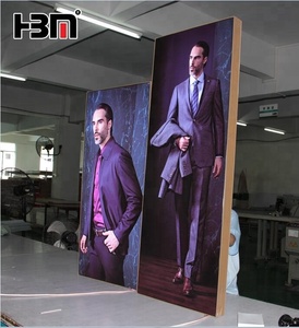 कपड़ा lightbox एलईडी एज-लिट प्रकाश बॉक्स क्लॉथ स्टोर के लिए एकल पक्ष बैकलिट एल्यूमिनियम फ्रेम कपड़े प्रकाश बॉक्स का नेतृत्व किया