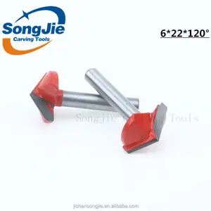 เราเตอร์ CNC เครื่อง Bits 3D Cnc Router Bits V Groove คาร์ไบด์ดอกสว่านสำหรับอะคริลิค PVC MDF Cnc