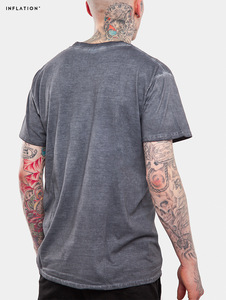 เสื้อยืดผ้าฝ้ายสำหรับผู้ชาย,เสื้อยืดผ้าฝ้าย OEM เสื้อเจอร์ซีย์ย้อมสีโลโก้ได้ตามต้องการ - Product Image 2