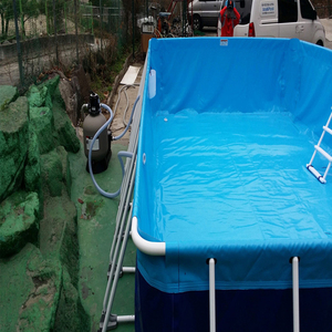 Fabricant professionnel fournissant des piscines rectangulaires en acier portables avec cadre métallique et revêtement en PVC pour l'extérieur - Product Image 3