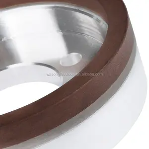 Cam araçları 150mm reçine bond fincan elmas taşlama tekerleği kenar kesme makinesi için