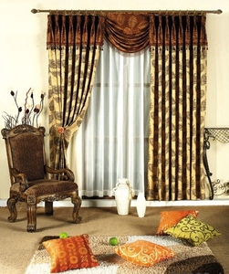 Stile europeo classico modello di tenda sottile per blackout - Product Image 1
