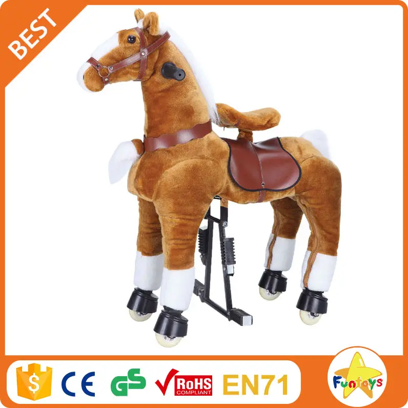 Funtoys CE passeio no brinquedo do cavalo pônei, cavalo de madeira, brinquedo do cavalo de balanço mecânico