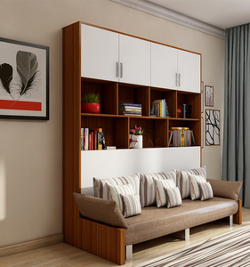 <strong>Space</strong> <strong>Saving</strong> Metal Folding Wall <strong>Bed</strong> with <strong>Sofa</strong> - Product Image 4