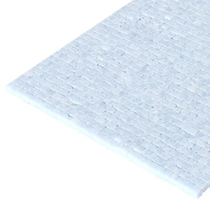Piscine bleu mosaïque de marbre dégringolé anti-dérapant thassos bleu celeste mini carré carreaux de mosaïque de marbre - Product Image 3