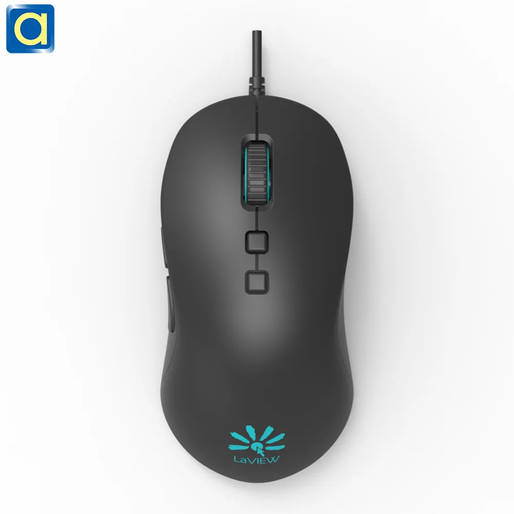 Venda quente agradável acessório gaming mouse, 7d ajustável dpi, cabo elétrico, preto, gaming, mouse